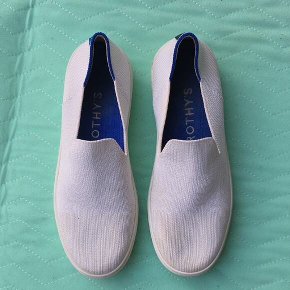 Rothy's Shoes - Rothy's Original Slip On Sneaker 7 White Clean Sustainable Recycled Comfort